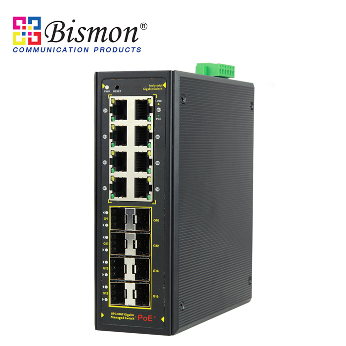 8-ports-10-100-1000M-PoE-8-SFP-slot-Gigabit-Uplink-IP-Protection-class-IP40-Ring-Managed